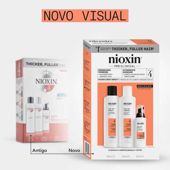 Kit Sistema 4 Espessamento para Cabelos Coloridos e Danificados Nioxin